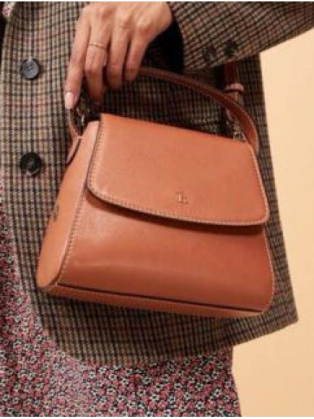 Rouje Kate Purse in Cognac Brown
